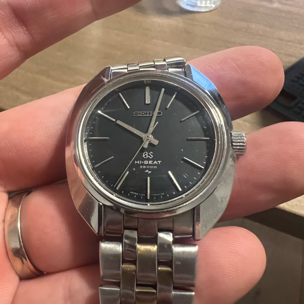 Seiko Hi-Beat Silver and Black Watch